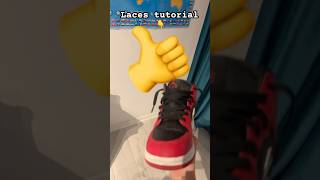 Laces tutorial shorts viralvideo tutorial laces jordan [upl. by Auqined]