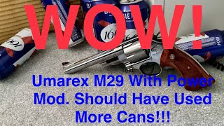 Umarex M29 Co2 BB Airgun All mods done to valve How many cans do you think [upl. by Jaynell]