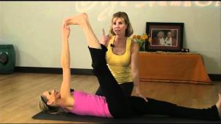 Yoga Adjustment and Alignment Series Supine Big Toe Posture Supta Padangusthasana [upl. by Holloway]