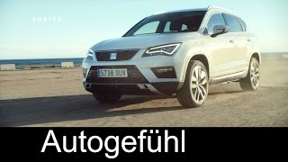 New Seat ATECA exterior SUV Trailer  Autogefühl Geneva 2016 [upl. by Adalia]