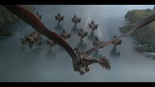 Daenerys DESTROYS Iron Fleet and Golden Company DRACARYS [upl. by Goddard]