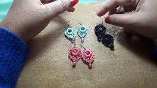 crochet earrings [upl. by Ain227]