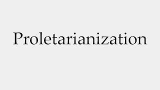 How to Pronounce Proletarianization [upl. by Faletti615]