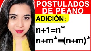 POSTULADOS DE PEANO Ejercicio con los AXIOMAS DE PEANO [upl. by Anatol]