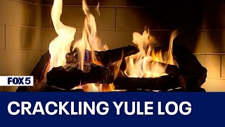 Christmas Yule Log Fireplace with Music [upl. by Trebreh668]