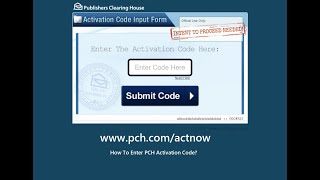 ✅ wwwpchcomactnow 2024  How To Enter PCH Activation Code Sweepstakes Rush [upl. by Aveer]