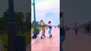 Bihari And Russian Dance On India Gate 😂  bhojpurisong dancevideo shorts dance youtubeshorts [upl. by Ruelle812]