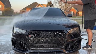 Relaxing maintenance wash for this RS7 with hypercleanstore Tre’ ceramic coating [upl. by Adham]