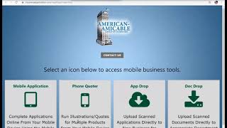 American Amicable Website setup amp Eapp demo [upl. by Polinski473]