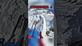 Normal Vs Menace Skiing ☠️ trollface edit troll [upl. by Magnuson971]