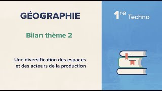 Une diversification des espaces et des acteurs de la production Géographie 1re Techno [upl. by Rednaxela208]