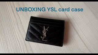 Unboxing YSL Card Holder 😊 [upl. by Bucky]