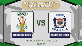 CORNWALL U13s Cup SEMIFINAL  Hayle U13s v Truro U13s [upl. by Deane]