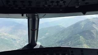 Scary Plane Landing at Paro International Airport Bhutan [upl. by Divadnahtanoj106]