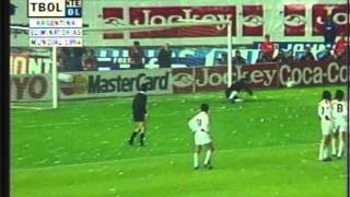 Argentina 2  1 Peru  Eliminatorias Mundial USA 1994 [upl. by Htebsil]