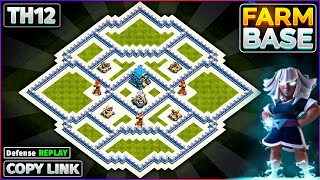 NEW TH12 BASE  BEST FARMINGTROPHY Base Design for TOWN HALL 12  Clash of Clans [upl. by Tipton316]