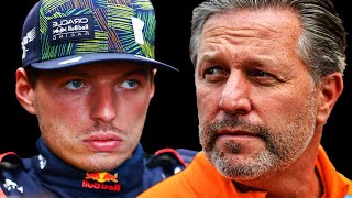 ZAK BROWN SLAMS MAX VERSTAPPEN F1 News [upl. by Kamerman]