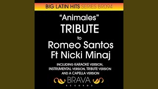 Animales In The Style Of Romeo Santos amp Nicki Minaj Karaoke Version [upl. by Jaqitsch]