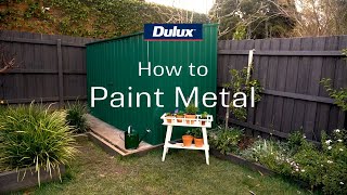 How to paint exterior metal  Dulux [upl. by Raynell383]