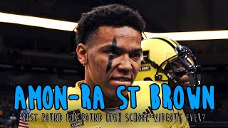 Most SAVAGE High School Wide Receiver EVER AmonRa St Brown CAREER HIGHLIGHTS USC WR Mater Dei [upl. by Adidnere146]