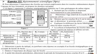 Exercice 2  la datation relativeles fossiles stratigraphiquesfacies et le pro cipe de continuite [upl. by Cohn562]