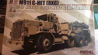 Meng 135 M911 CHET amp M747 Trailer Build review pt1 [upl. by Dedra310]