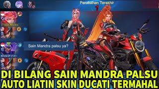 DI KATAIN PALSU  LIAT GIMANA REAKSI 1 TIM KETIKA MELIAT 2 SKIN DUCATI IRITHEL N BENEDETTA BERSATU [upl. by Aneelehs]