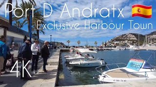 4K60ftps  Port D Andratx🇪🇸 Mallorca🌞Guide Walking Tour🚶Relaxing Walk [upl. by Demmahum]