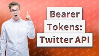 How do I use Bearer token Twitter API [upl. by Lexie]