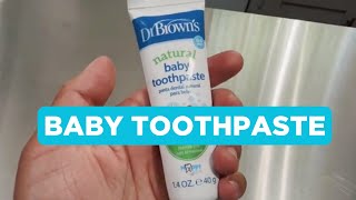 Dr Browns FluorideFree Baby Toothpaste Review [upl. by Sarah]