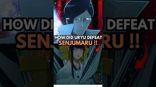 How was Uryu ABLE TO DEFEAT Senjumarus in Her Bankai bleach bleachanime anime [upl. by Atterahs373]