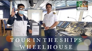 TOUR IN THE SHIPS BRIDGE WHEELHOUSE [upl. by Akinor716]