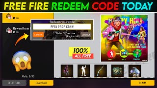 23 March Holi Redeem Code Free Fire  Free Fire Redeem Code Today  Free Fire New Event [upl. by Atterrol688]