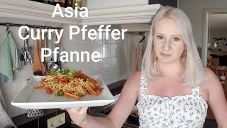 Vegan  Asia Curry Pfeffer Pfanne  Blitzrezept [upl. by Medor]