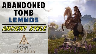 Abandoned Tomb Lemnos  Loot Treasure amp Ancient Stele Location  ASSASSINquotS CREED ODYSSEY [upl. by Elvie]