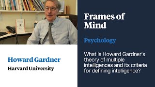 Faculti  Frames of Mind  Theory of Multiple Intelligences  Howard Gardner [upl. by Ablasor]