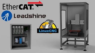 LinuxCNC EtherCAT for reals this time  New Control Cabinet and Leadshine Servos [upl. by Assilav]