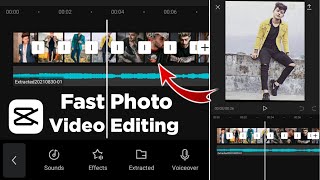 How To Make Fast Photo Video Using CapCut  Fast Photo Video Editing In CapCut  Capcut Video Edit [upl. by Carhart]