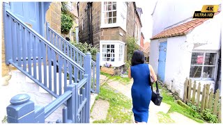 Narrow Alleyways and Colourful Cottages at Robin Hood Bay [upl. by Bennet681]