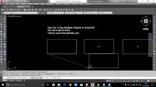 How Do I Copy Multiple Objects In AutoCAD 2014 2016 2017 2018 2019 [upl. by Hamforrd]