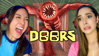 We Played Roblox DOORS this is SCARY [upl. by Nilde]