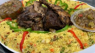 Couscous marocain poulet et viande grillée à la sénégalaise [upl. by Nikal]