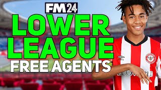 The BEST Lower League FREE AGENTS in FM24 [upl. by Gayl621]