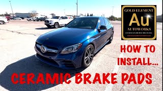 How To Change Brake Pads on 2014  2020 Mercedes C43 AMG [upl. by Lebasy]