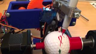 Geared Egg Bot Golf Ball with Flames two Color [upl. by Griselda63]