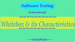 Lecture3 Whitebox amp Its Characteristics [upl. by Jamison]