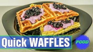 HOMEMADE RECIPE EASY WAFFLES │BODYBUILDING│Zdravý recept Domáce vafle [upl. by Esikram228]