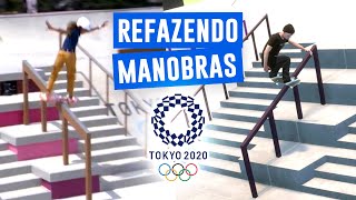 REFAZENDO MANOBRAS DE SKATE DAS OLIMPIADAS NO SKATER XL [upl. by Rotberg704]