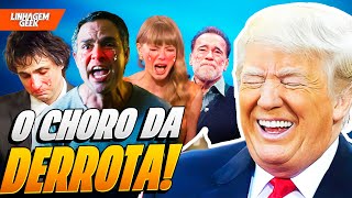 CELEBRIDADES CHORAM APÓS VITÓRIA DE TRUMP [upl. by Annodal654]