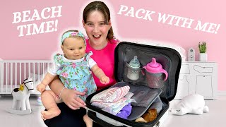 PACKING FOR MY REBORN TODDLER  WERE GOING ON A BEACH HOLIDAY [upl. by Salakcin]